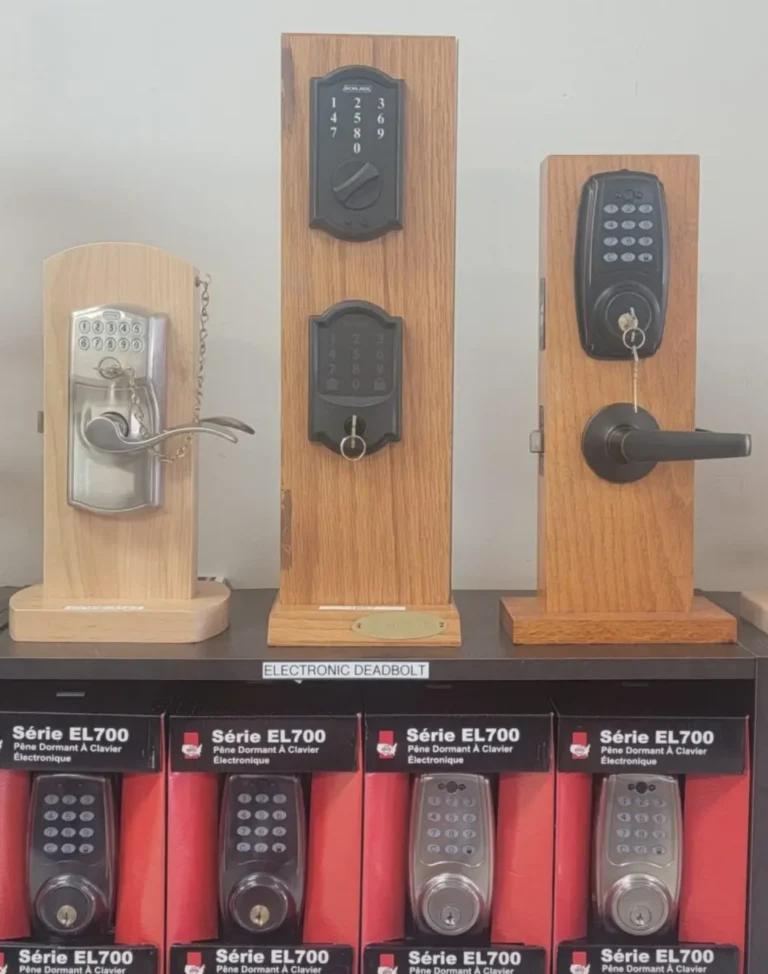 Electronic keypad safe display